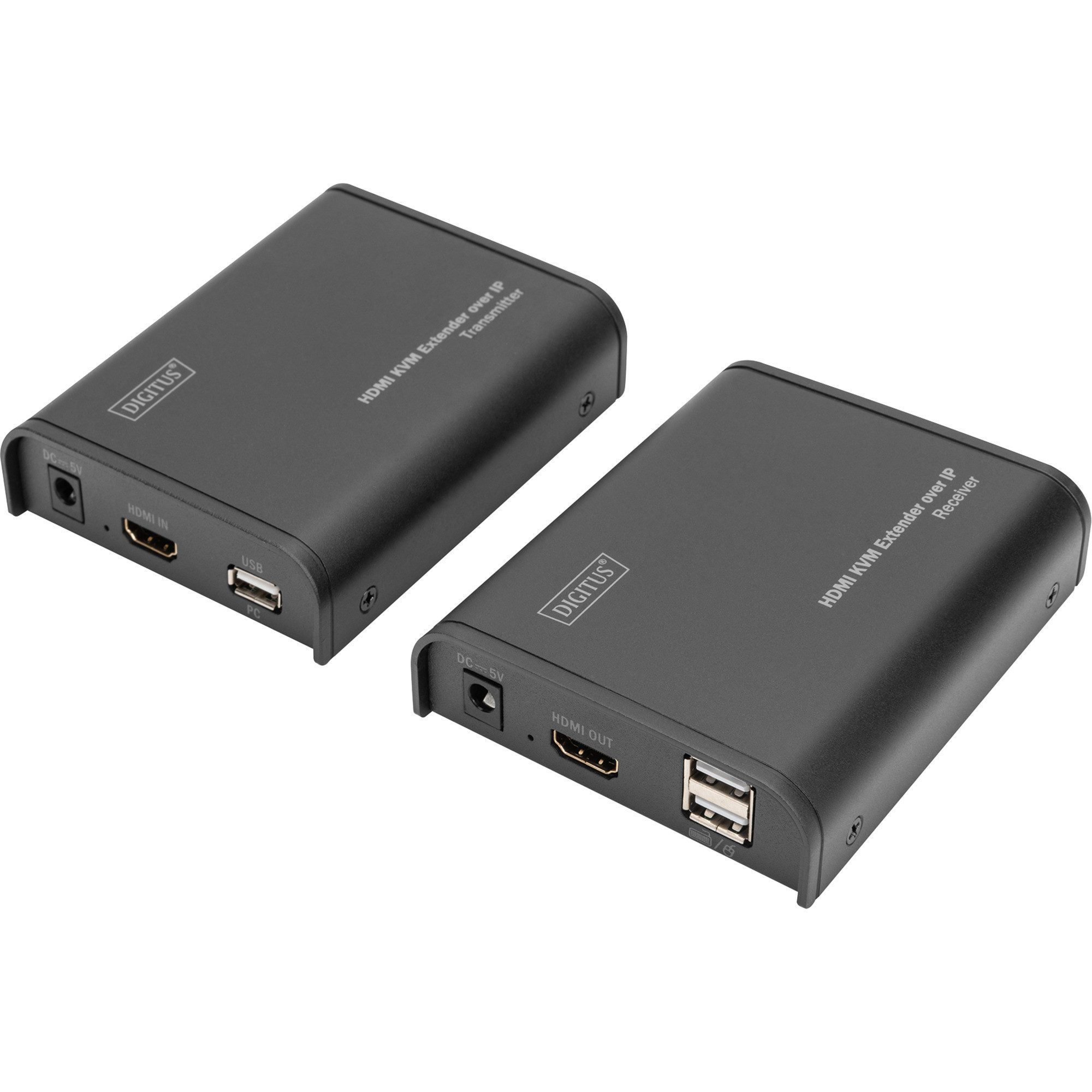 Digitus HDMI KVM IP Extender Set, KVM-Switch HDMI-Adapter