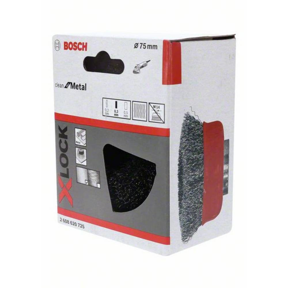 Thumbnail - BOSCH Schleifaufsatz Topfbürste X-LOCK Clean for Metal, 75 mm, 0.3 mm