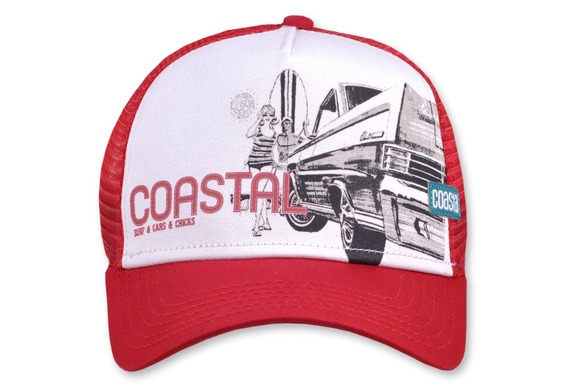 Coastal Trucker Cap Surf & Cars & Chicks