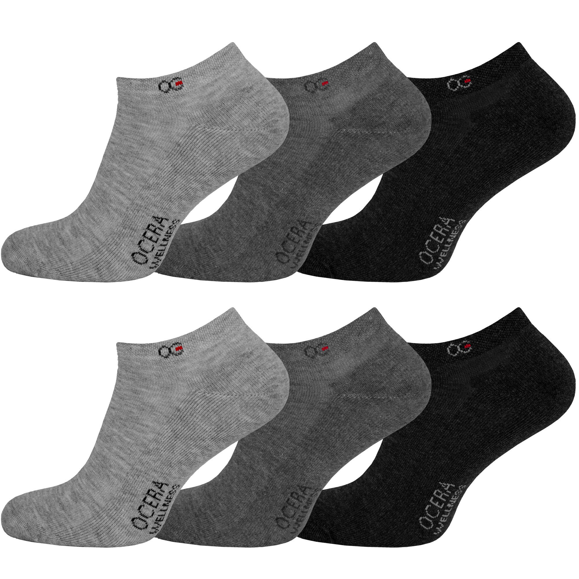 Sneakersocken Wellness Sneaker Socken mit Frotteesohle, unisex, Atmungsaktiv, 6er