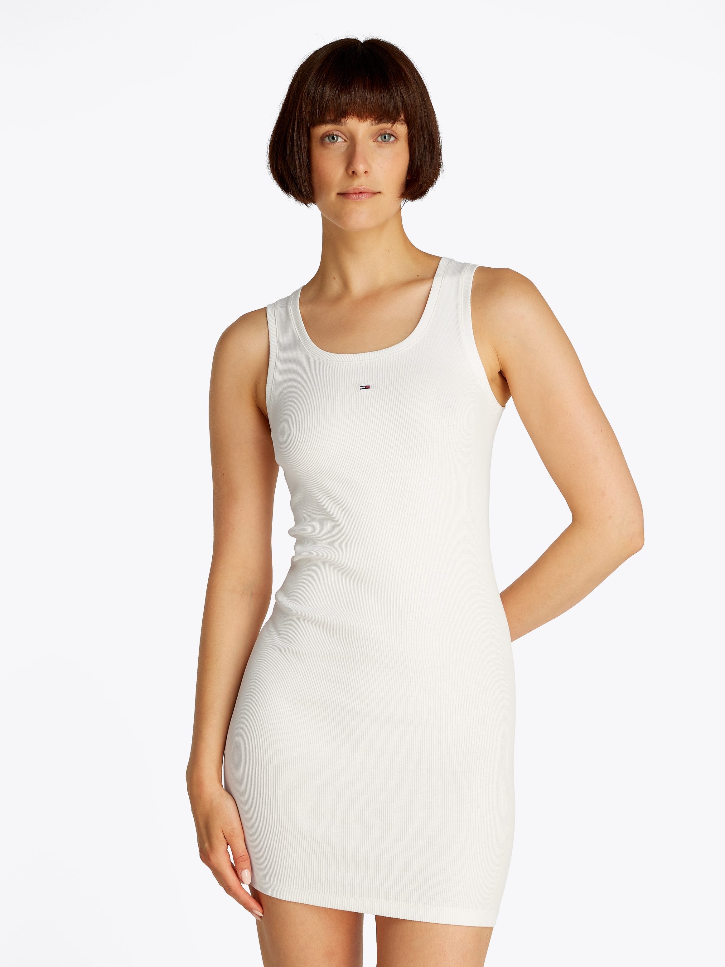 Tommy Jeans Jerseykleid TJW ESSENTIAL RIB BODYCON EXT mit gerippter Struktu günstig online kaufen