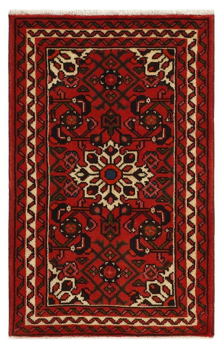 Orientteppich Hosseinabad 63x96 Handgeknüpfter Orientteppich / Perserteppich, Nain Trading, rechteckig, Höhe: 12 mm