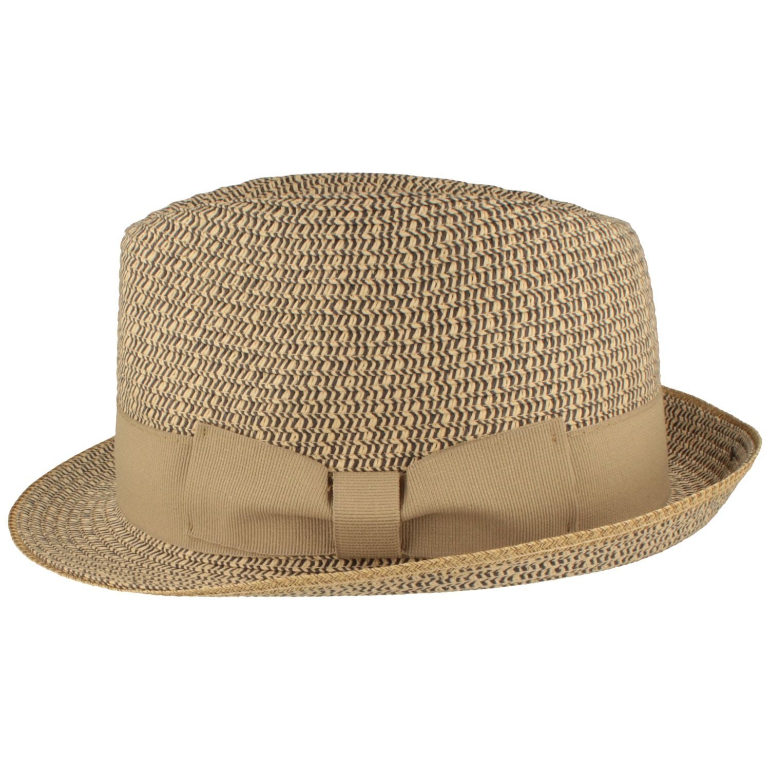 Breiter Strohhut Rollbarer Trilby modisch meliert