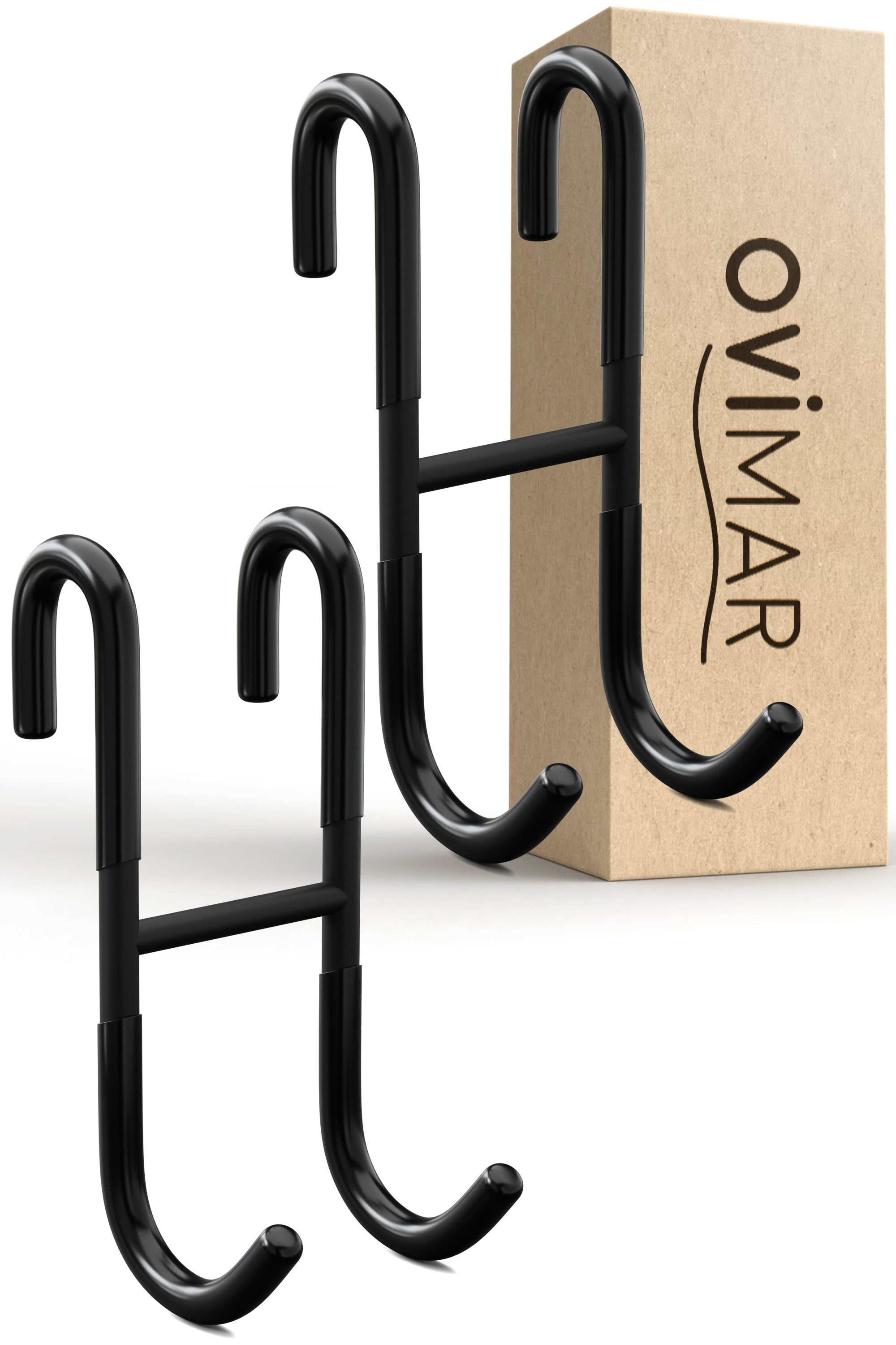 ovimar Handtuchhaken Donna, (Packung, 2-St., 2), aus Edelstahl in Schwarz z günstig online kaufen