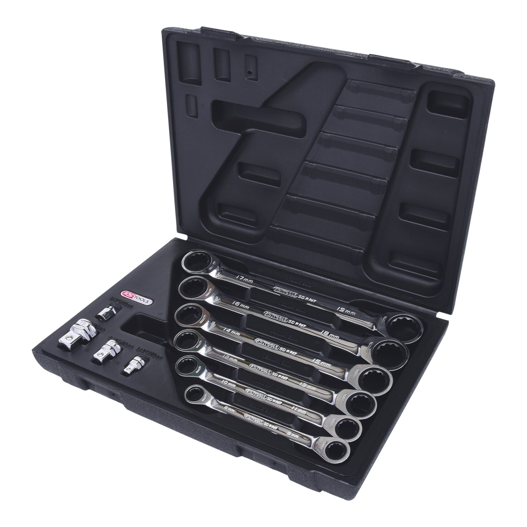 KS Tools Schraube KS Tools GEARplus Doppel-Ratschenringschlüssel-Satz, 10-teilig 8-19mm