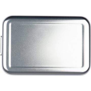 Livepac Office Lunchbox Brotdose / Brotzeitdose / aus Aluminium mit Bambusdeckel