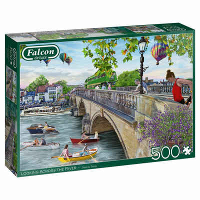 Jumbo Spiele Puzzle Falcon Looking Across the River 500 Teile, 500 Puzzleteile