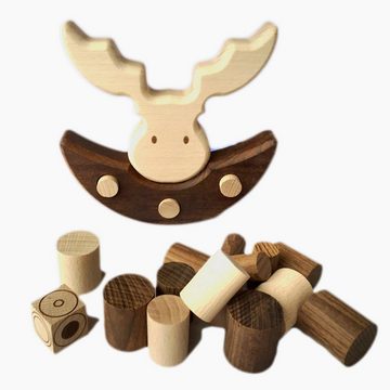 goki Spielesammlung, Balancierspiel GOKI NATURE BALANCIERSPIEL ELCH, Balancierspiel aus naturbelassenem Holz