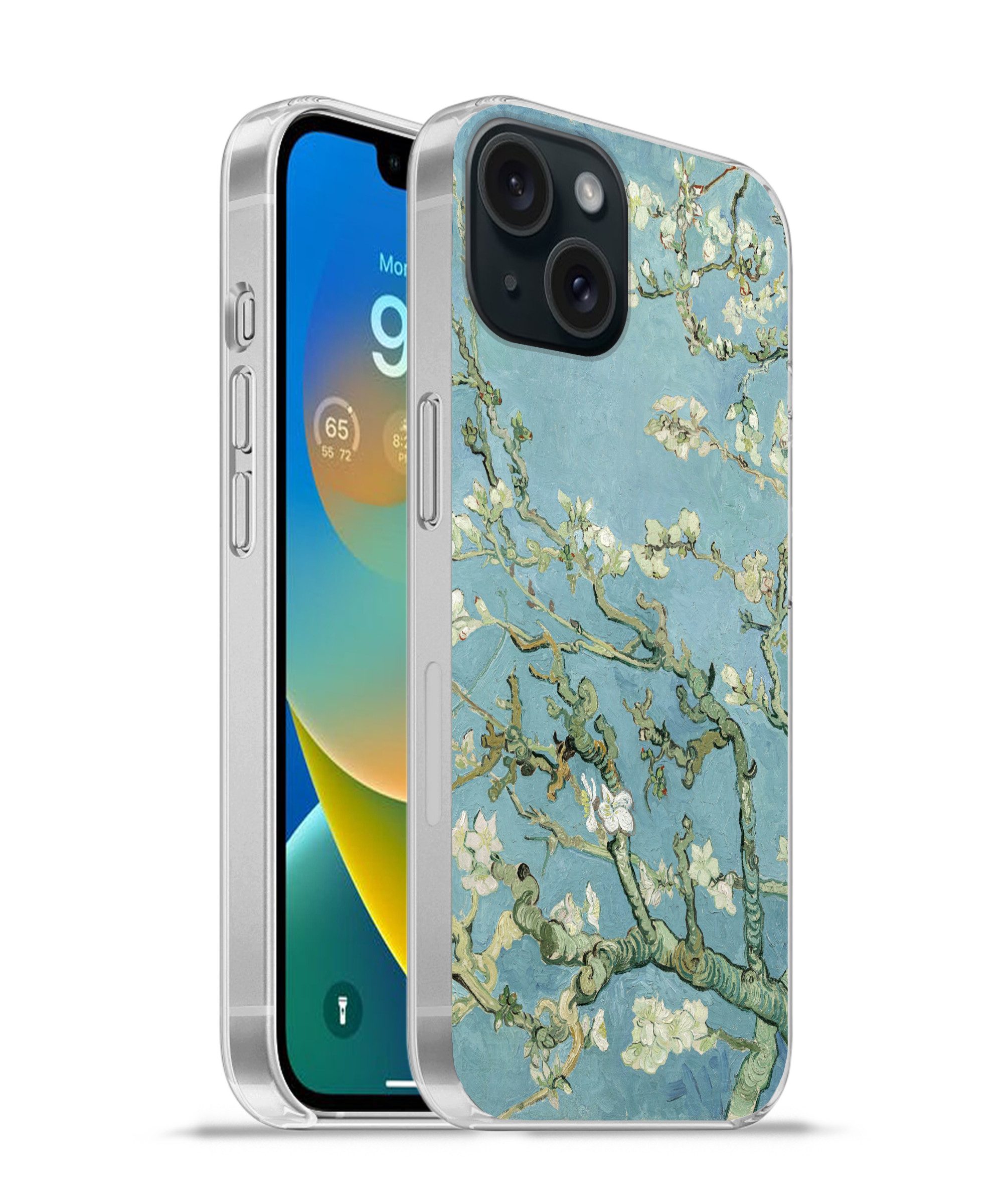 MuchoWow Handyhülle für Apple iPhone 15 Mandelblüte - Van Gogh - Kunst, Smartphone-Bumper, Print, Handy Schutzhülle Dünn