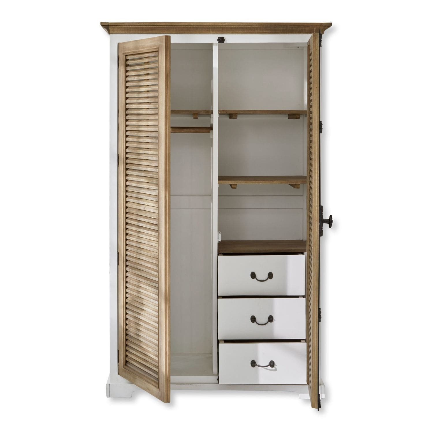 Mirabeau Schrankmodule Schrank Comtois braun/weiß