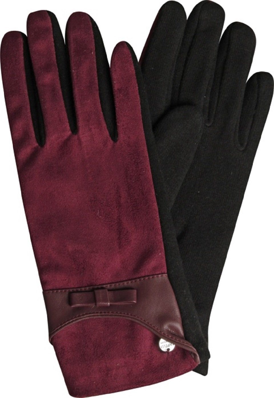Capelli New weinrot Handschuhe York Baumwollhandschuhe Jersey