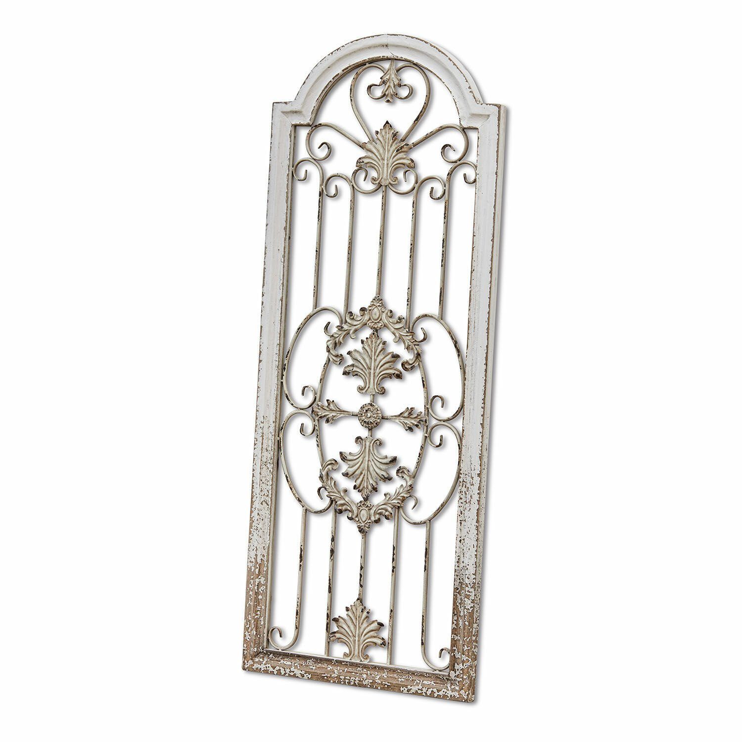 Mirabeau Paravent Deko-Paneel Hallencourt antikweiß günstig online kaufen