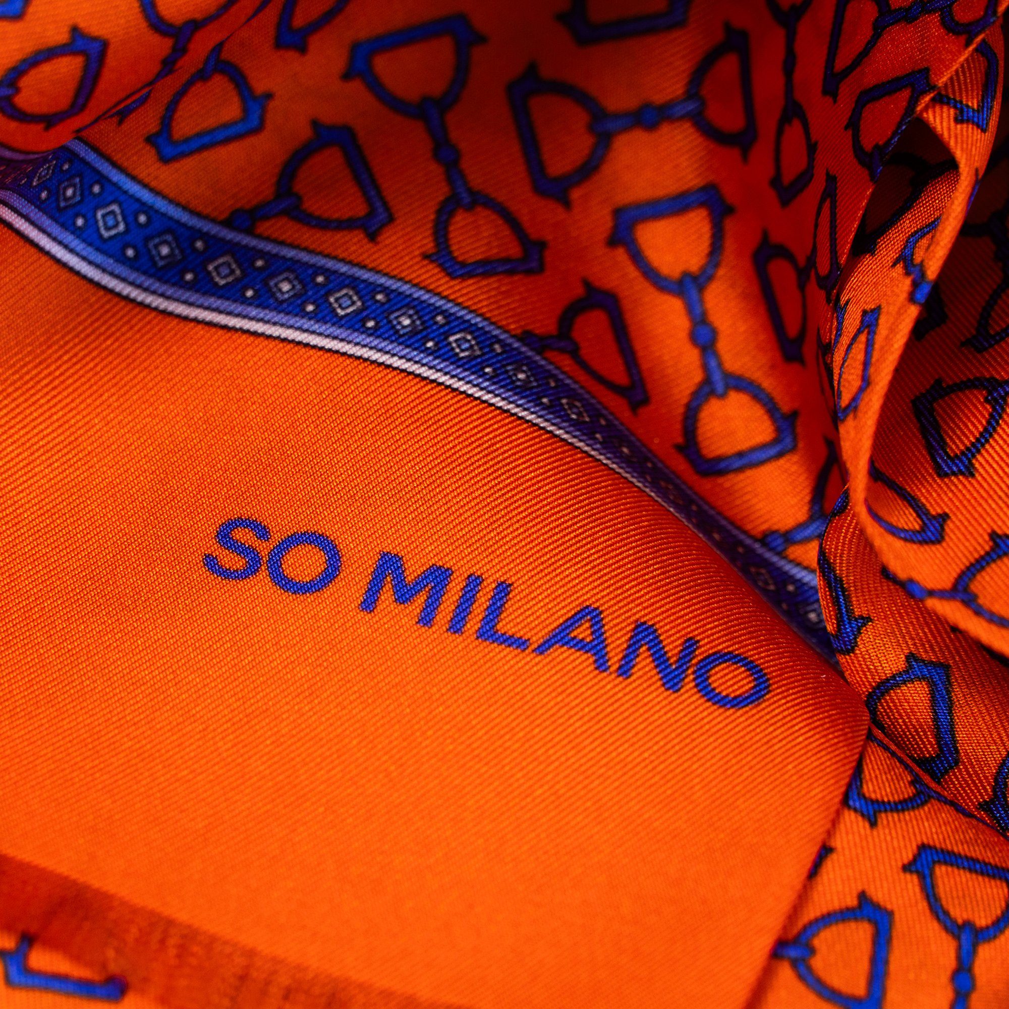 So Milano Seidenschal STIRRUP, Made Italy in