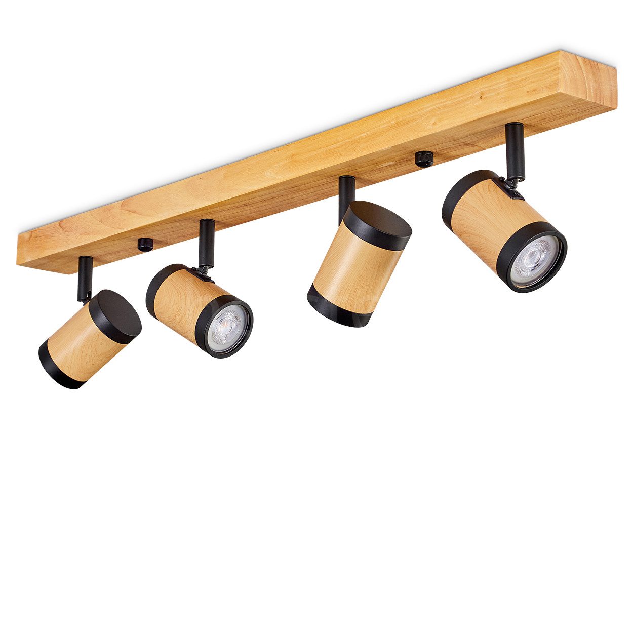 hofstein Deckenleuchte moderne Deckenlampe aus Holz/Metall günstig online kaufen