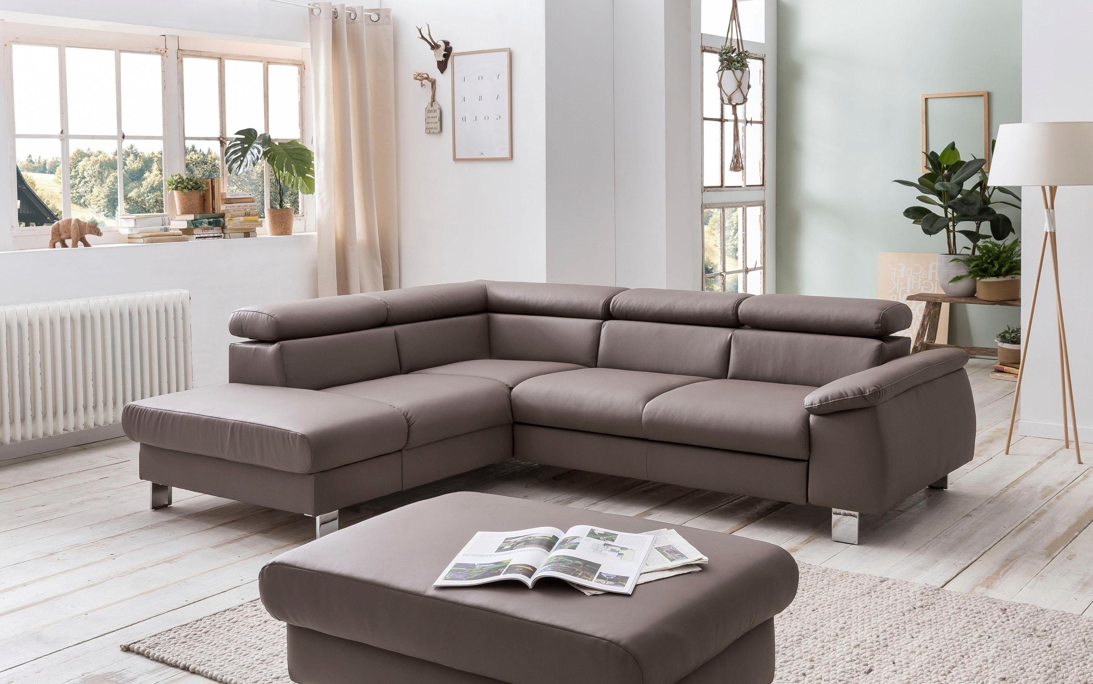 COTTA Polstergarnitur "Komaris L-Form", (Set), Set bestehend aus: Ecksofa m günstig online kaufen