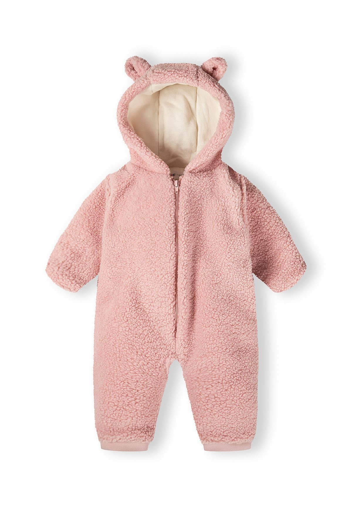 MINOTI Schneeoverall Sherpa-Overall mit Kapuze und 3D-Ohren (0-24m)
