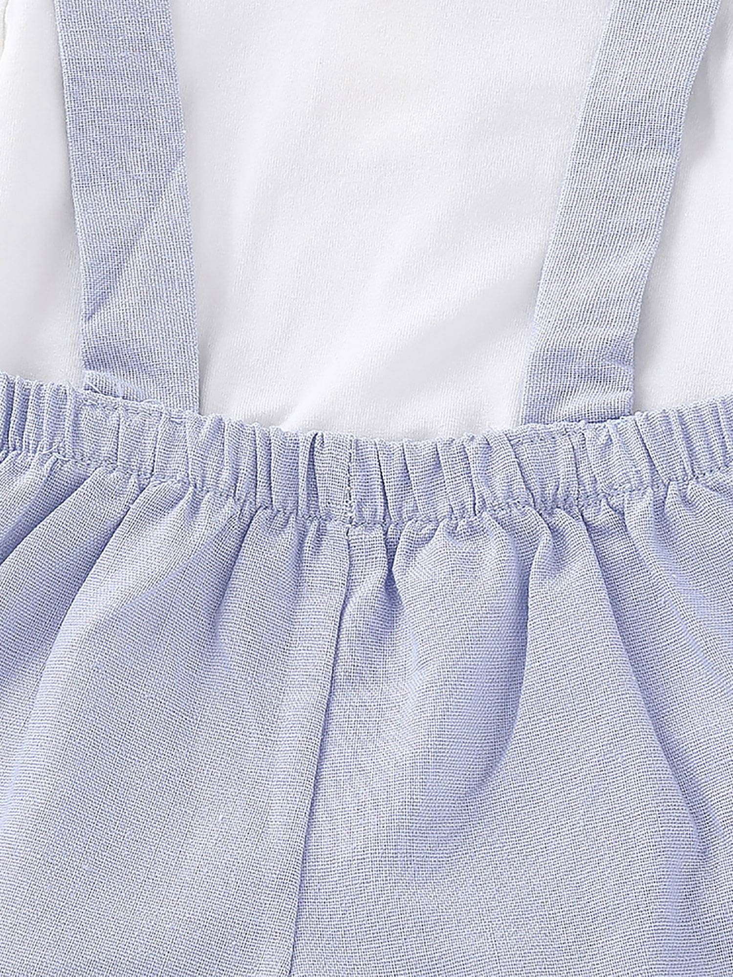 Lapastyle Shirt & Shorts 2-tlg, Einfarbige Hellblau für Gentleman-Sommeranzug Jungen