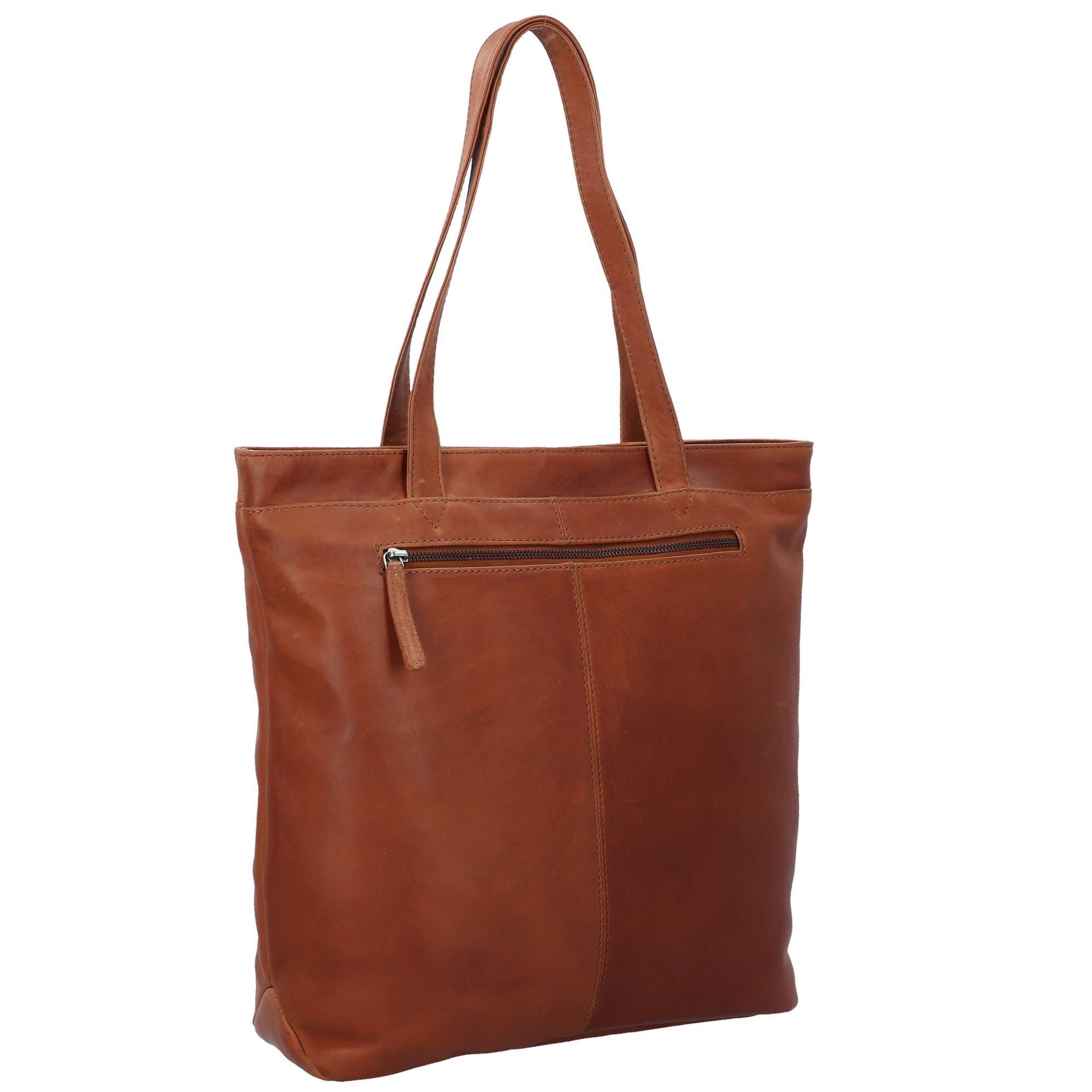 Wax Chesterfield Pull Up, cognac Brand Leder Shopper The