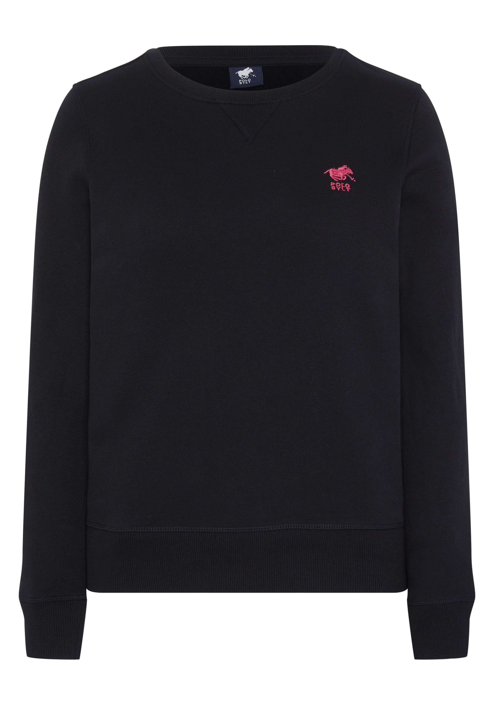 Polo Sylt Sweatshirt mit Logo-Stickerei 19-3911 Black Beauty