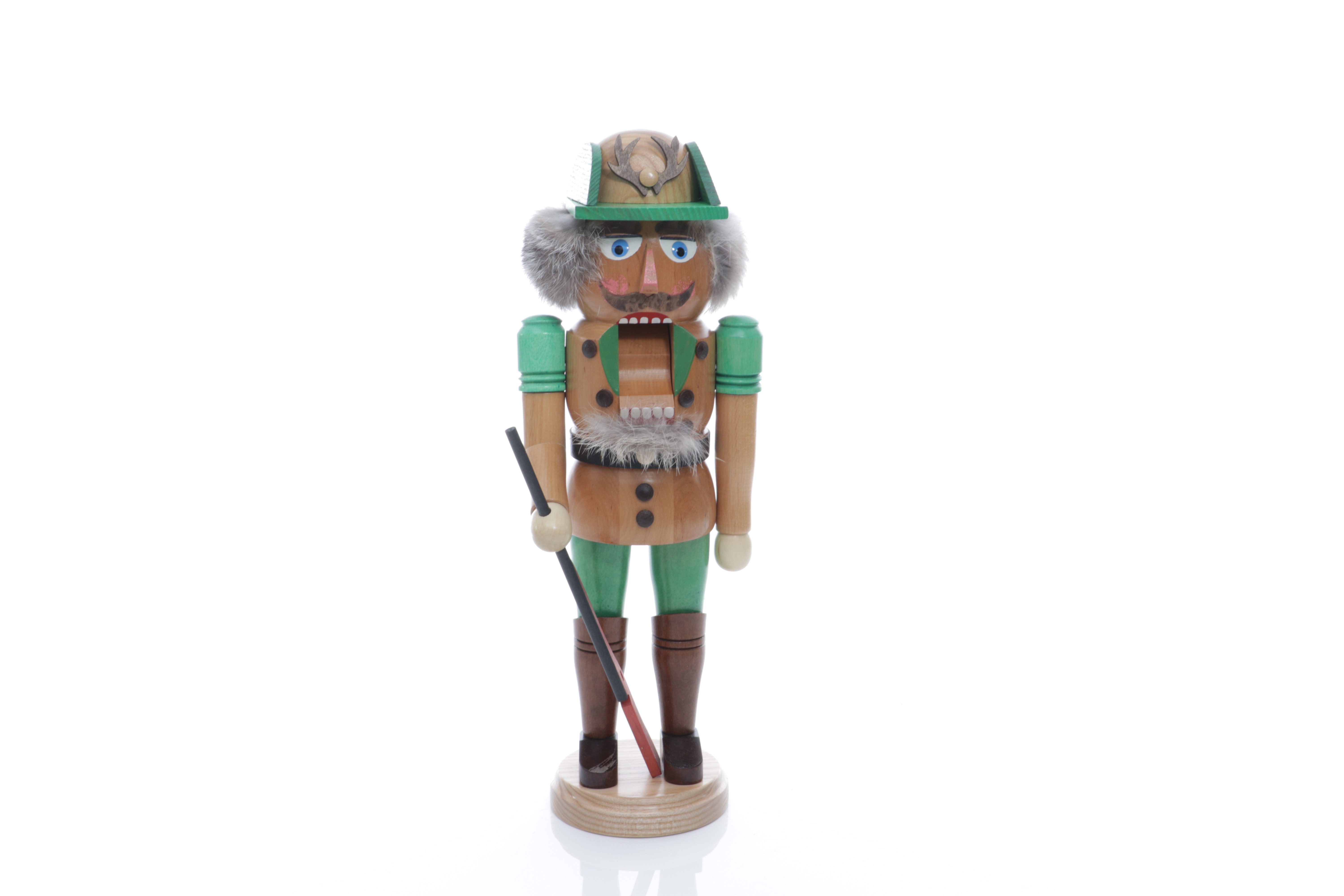 Nussknacker Nußknacker Wildschütz mit Gewehr Höhe= 36cm NEU