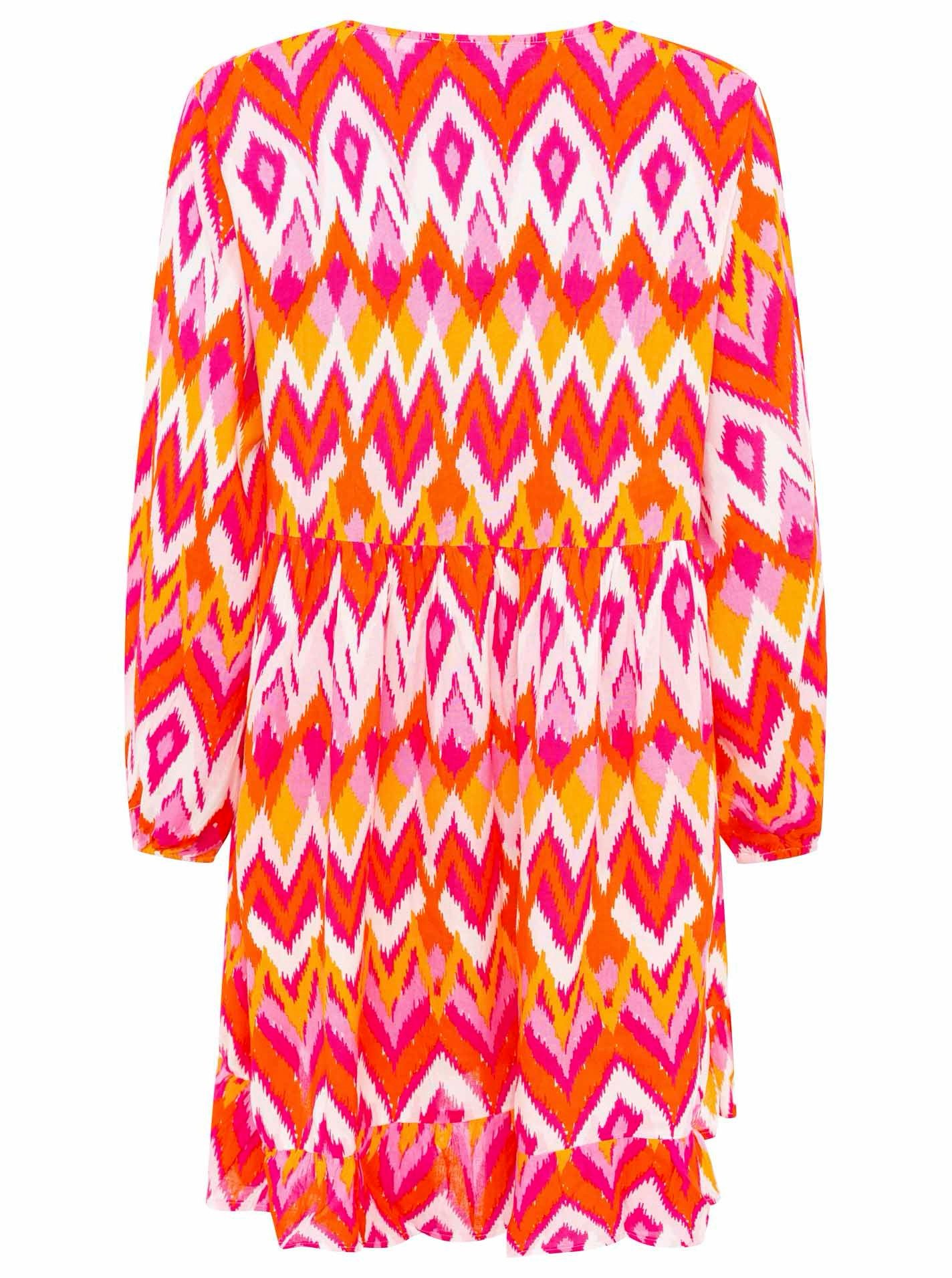 Zwillingsherz Sommerkleid Zwillingsherz Kleid "Wilder Zickzack" Tasseln