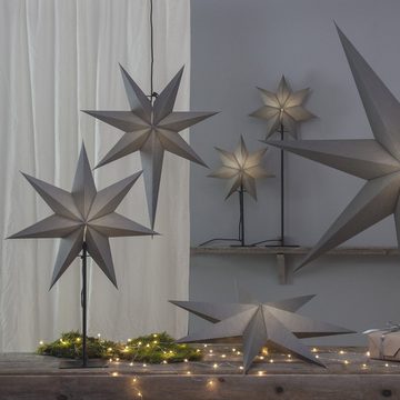 STAR TRADING LED Dekolicht Ozen, Star Trading Weihnachtsstern beleuchtet stehend Fensterstern mit Bel