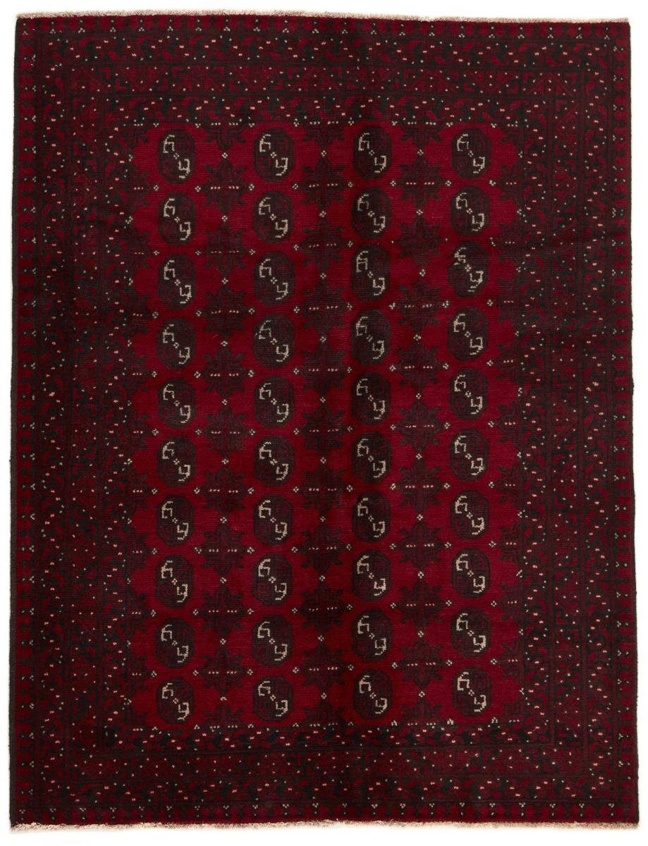 Orientteppich Afghan Akhche 152x199 Handgeknüpfter Orientteppich, Nain Trading, rechteckig, Höhe: 6 mm | Kurzflor-Teppiche