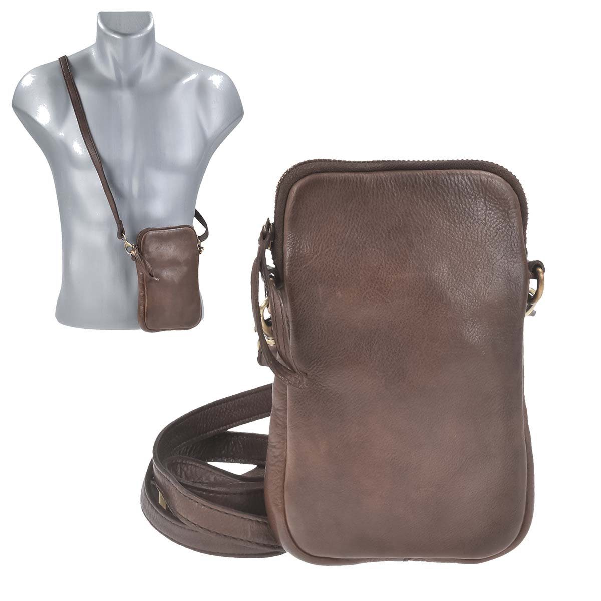 Bear Design Umhängetasche Elina, Handytasche zum Umhängen, Leder, Umhängetasche