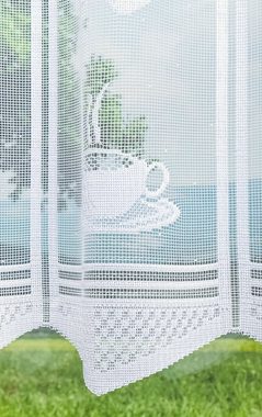 Scheibengardine Kaffeelaune, LYSEL®, (1 St), transparent, HxB 45x100cm