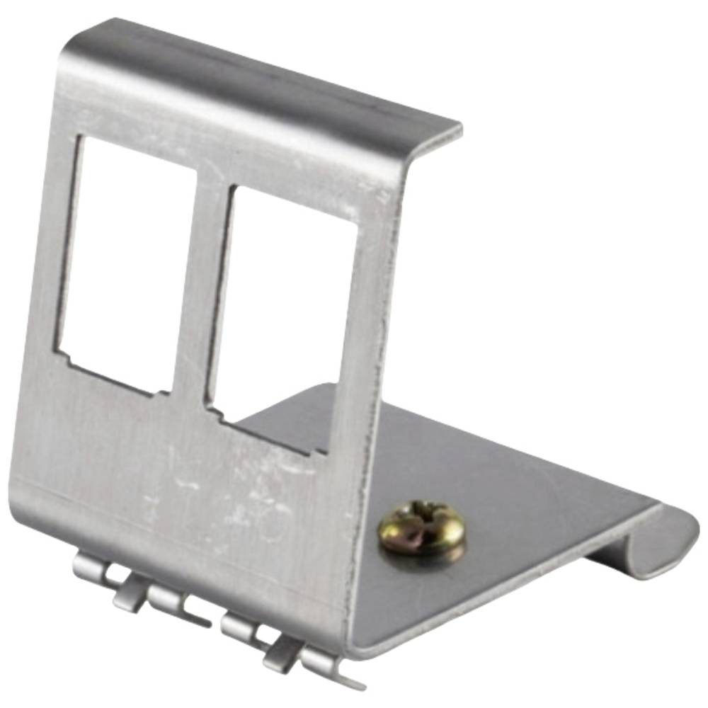 Keystone Halter für Hutschiene, 2-fach, STP Netzwerk-Adapter