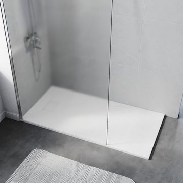 SONNI Walk-in-Dusche Walk-In Dusche,Vollsatiniert/ Teilsatiniert Glas,80-140cm,Höhe: 200cm, NANO ESG GLAS