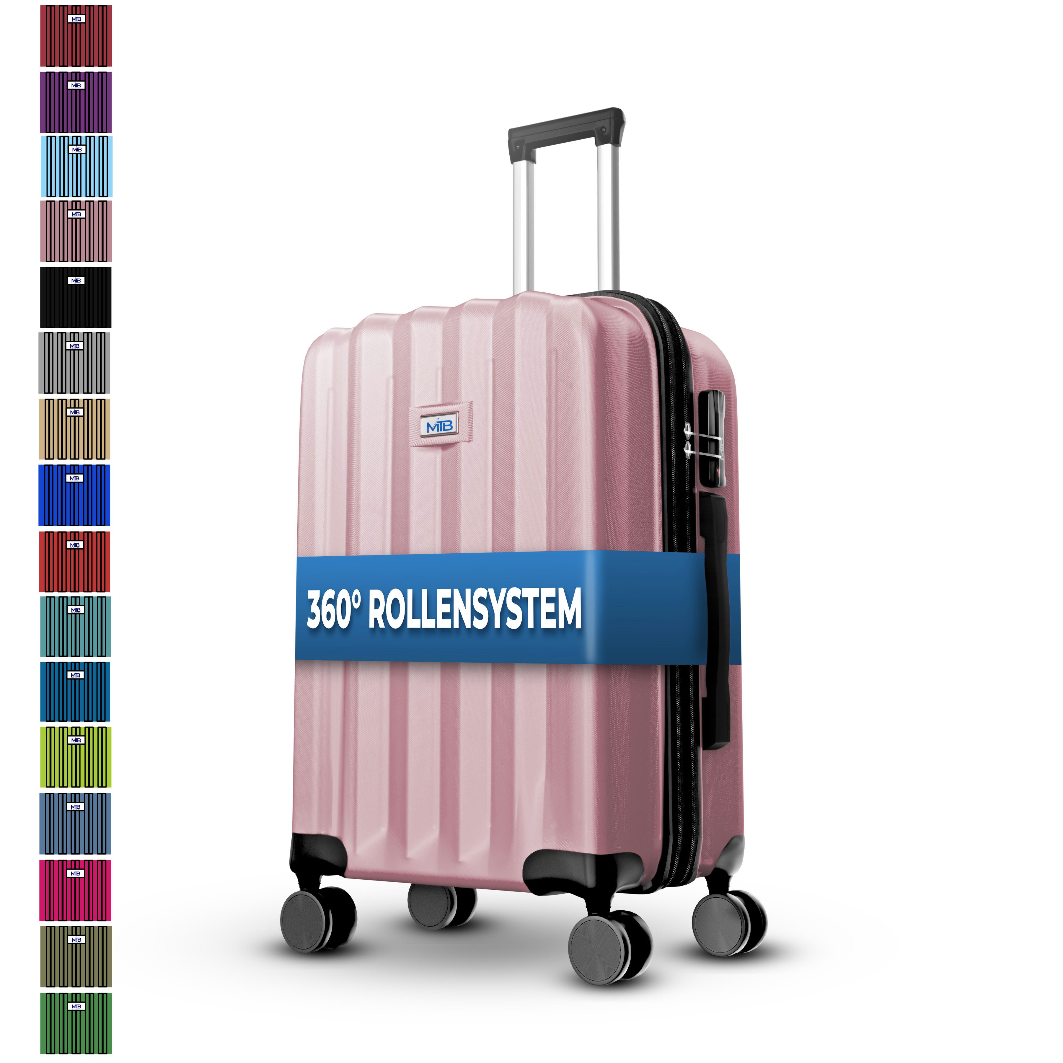 MTB Koffer Reisekoffer Rollkoffer Hartschalen Handgepäck ABS Dehnungsfuge, günstig online kaufen