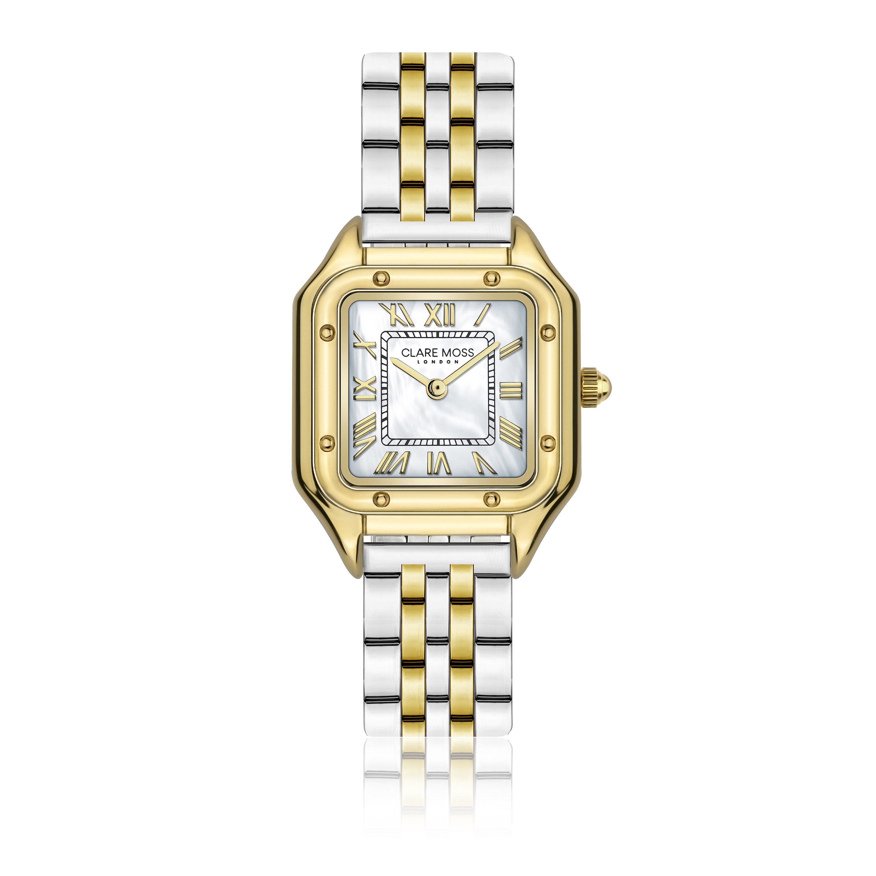 CLARE MOSS Quarzuhr CMC9-B294S Charlotte Gold&Silver Link