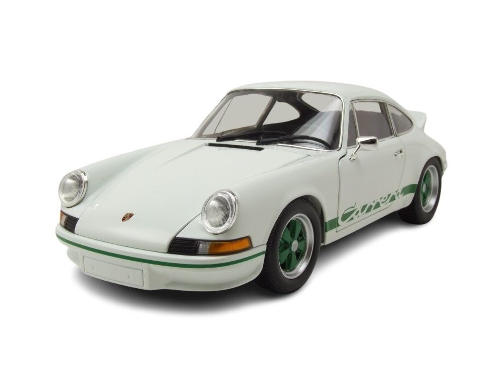 Minichamps Modellauto Porsche 911 Carrera RS 2.7 1972 weiß, Maßstab 1:18