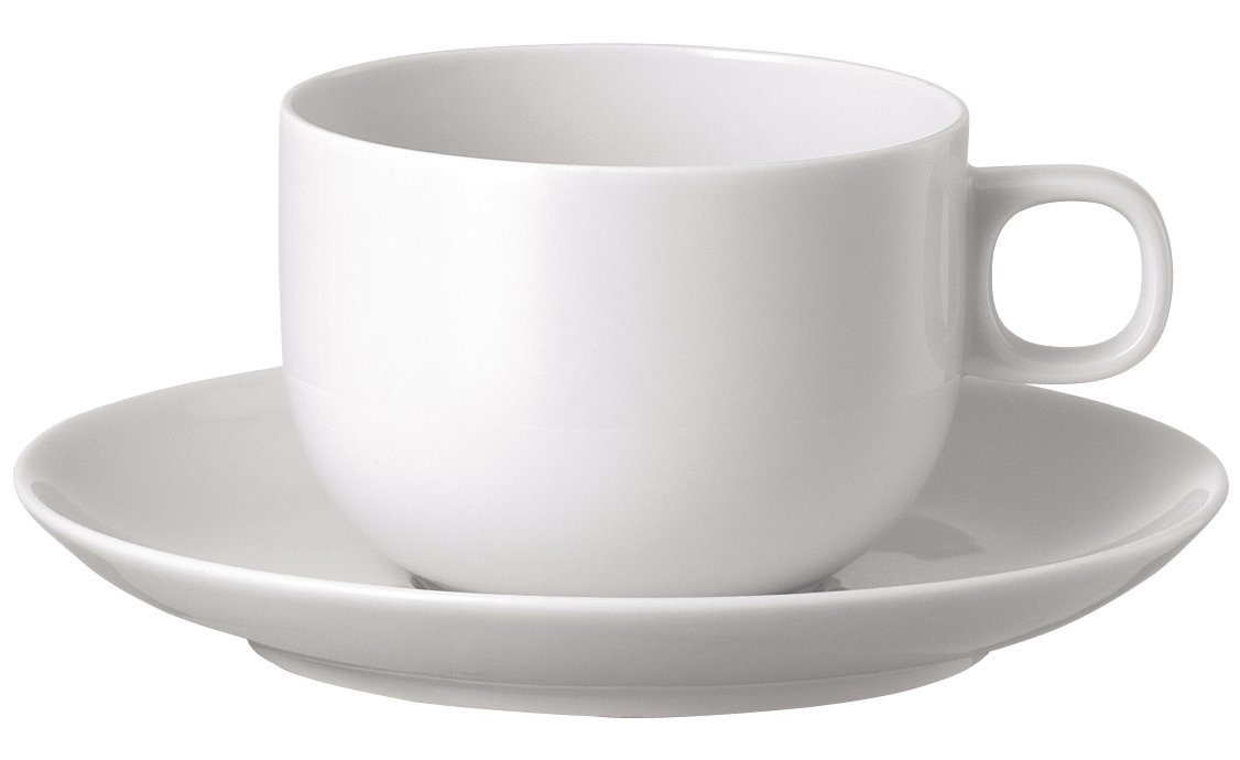 Rosenthal Tasse Moon Weiss Kaffeetasse 2tlg., Porzellan