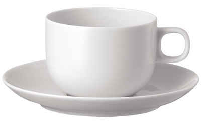 Rosenthal Tasse Moon Weiss Kaffeetasse 2tlg., Porzellan