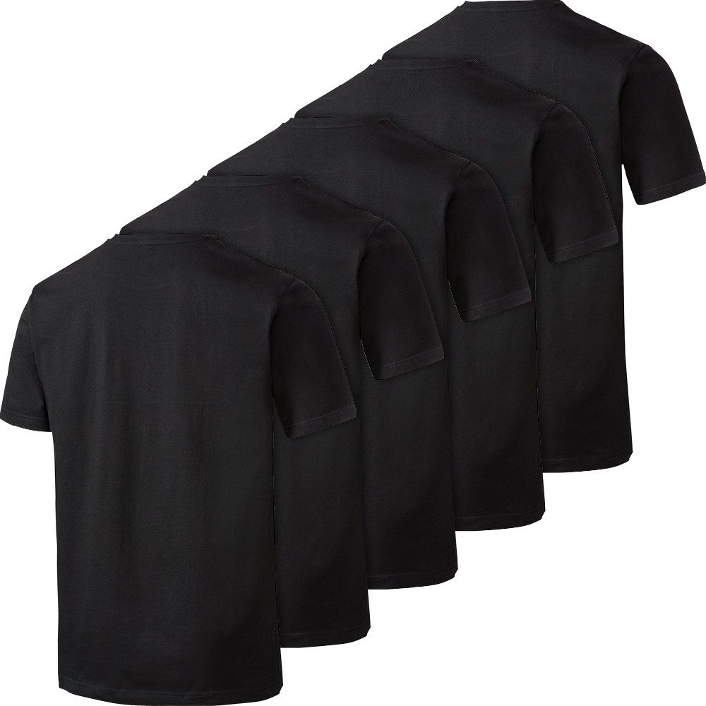 Otto Kern T-Shirt (5er-Pack) Kurzarmshirt aus hochwertiger, reiner Baumwolle
