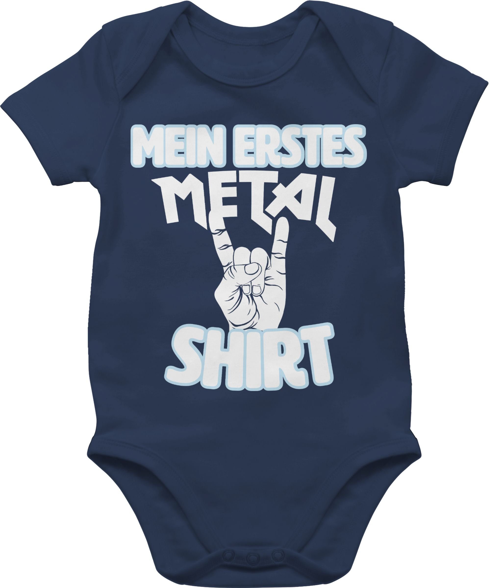 Shirtracer Shirtbody Mein erstes Metal Shirt weiß Statement Sprüche