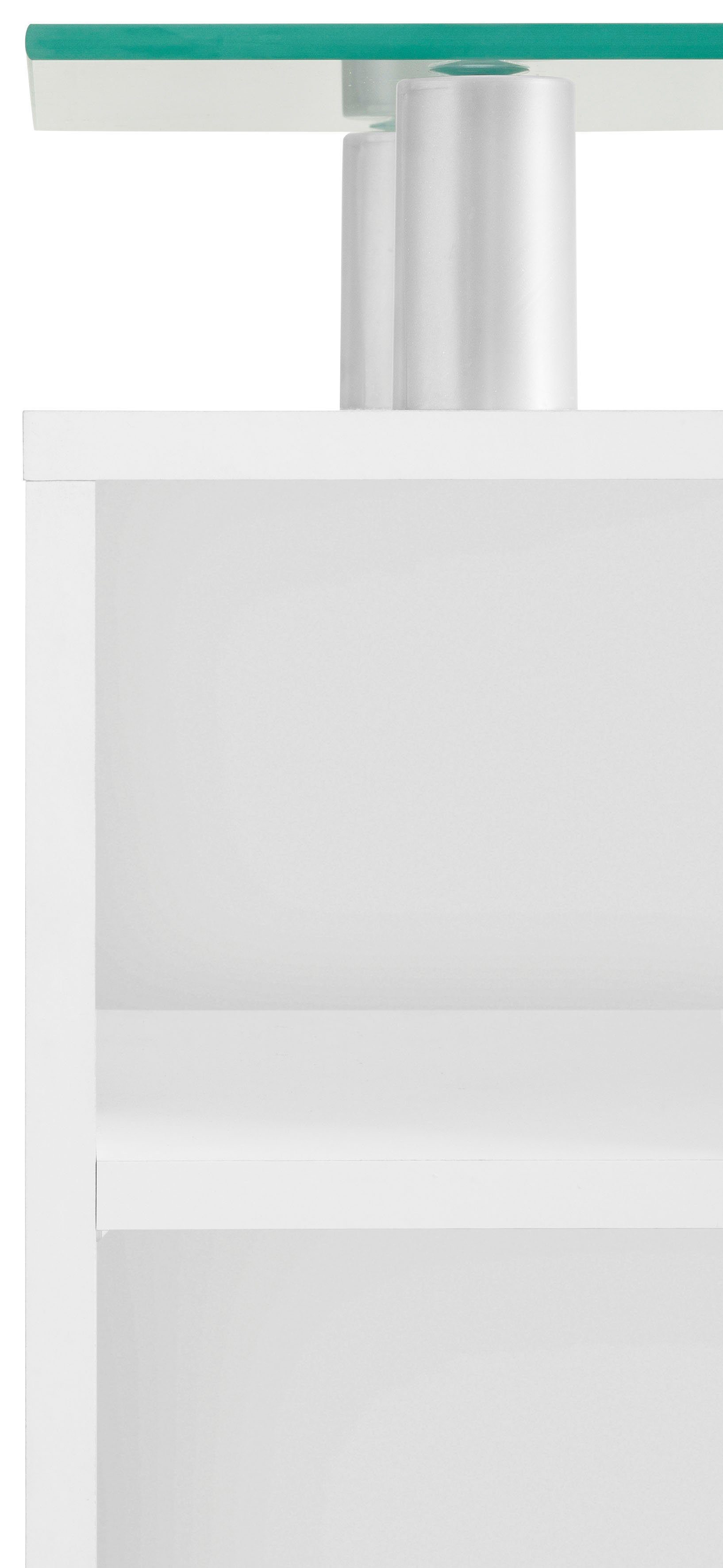 borchardt Möbel Schuhschrank Dolly, Schuhregal, Schuhkipper mit Glasablage und Metallgriffen Breite 89 cm