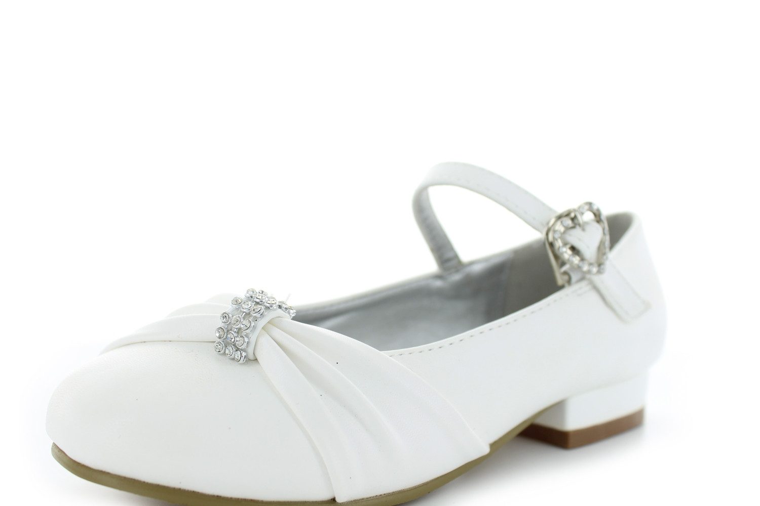 White Lady 901 weiß Kinder Kommunionschuhe Riemchenballerina – Bild 5 von 5