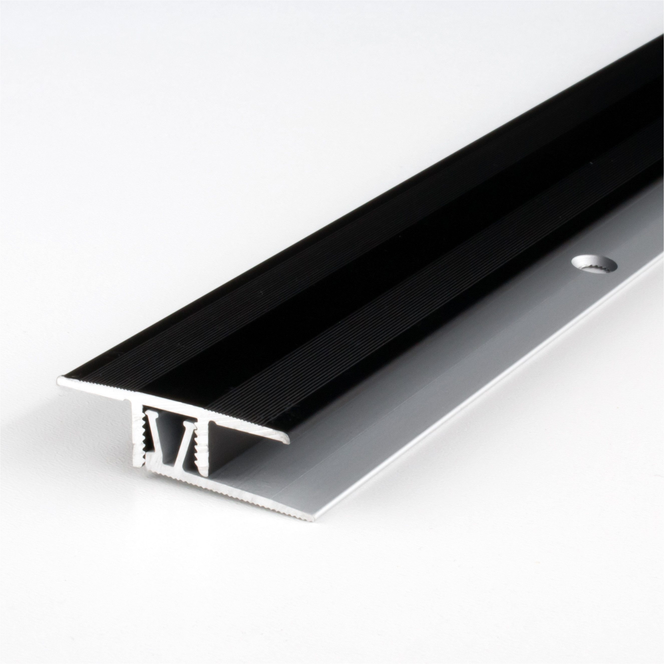 PROVISTON Übergangsprofil Aluminium, 33.5 x 7 - 10 x 1000 mm, Bronze Dunkel, Übergangsprofil