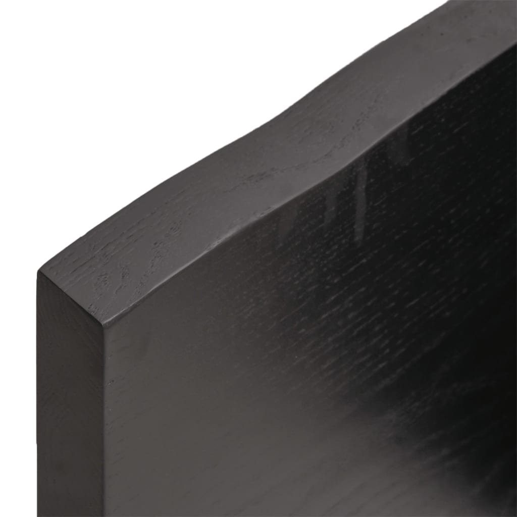 Behandelt Baumkante St) furnicato Massivholz 140x50x(2-4) cm (1 Tischplatte