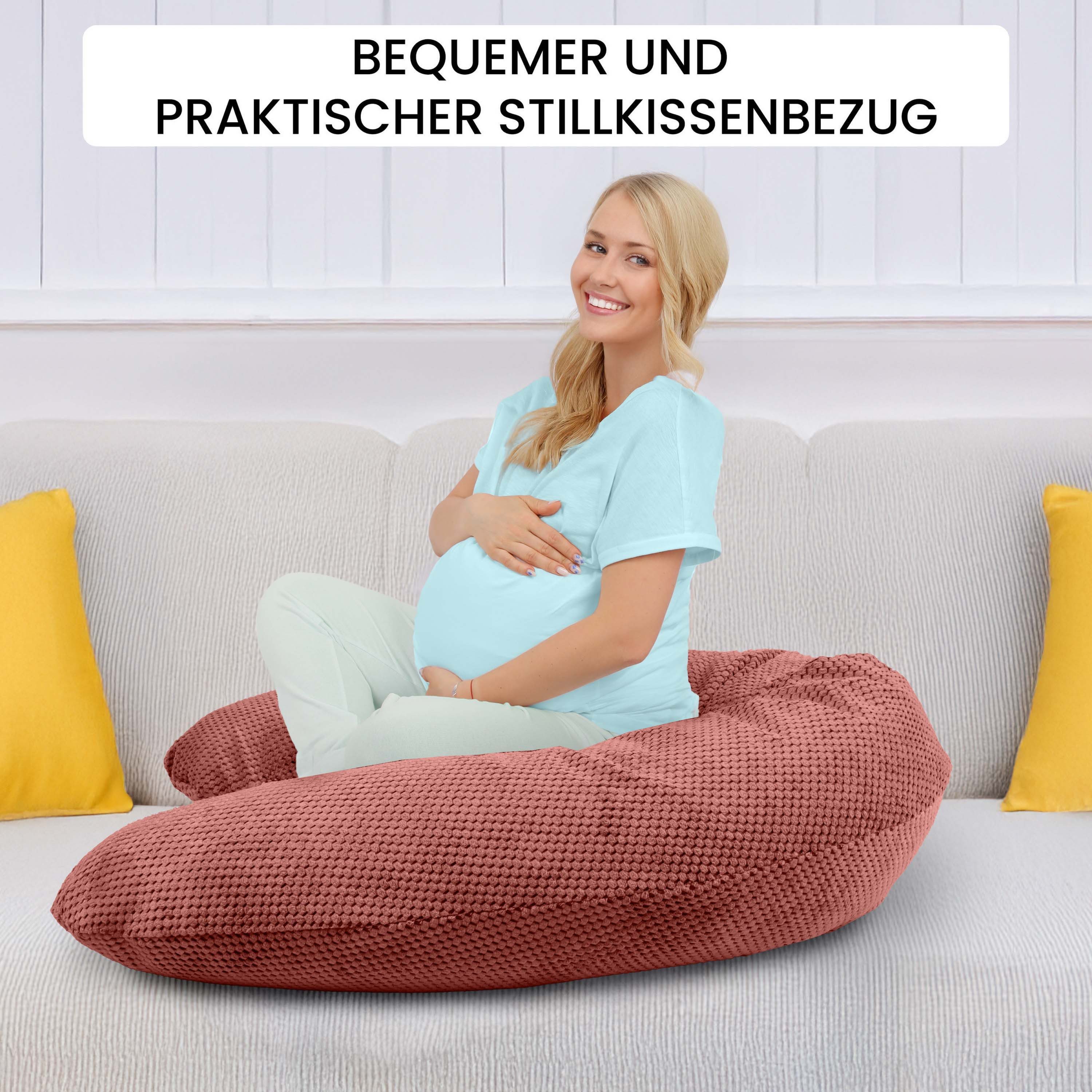 Amilian Stillkissenbezug 170 cm - Bezug für Stillkissen, Seitenschläferkiss günstig online kaufen