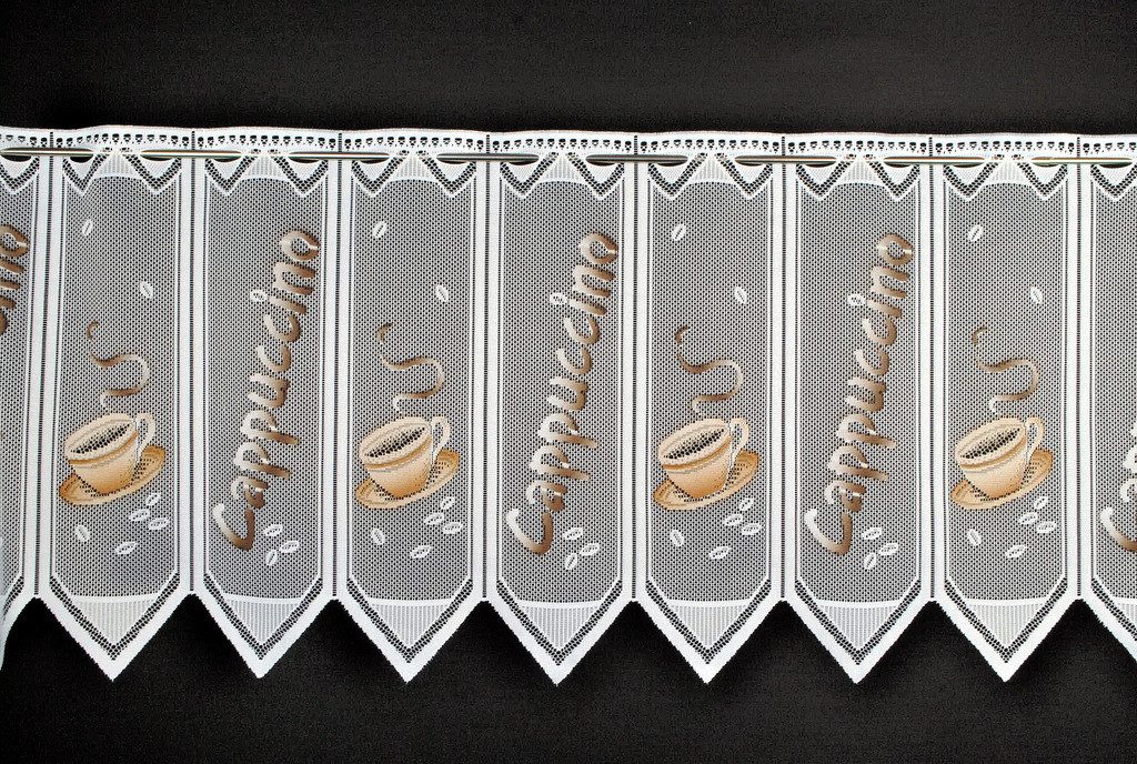 Gardinen Kranzusch Scheibengardine Cappuccino, Stangendurchzug, transparent günstig online kaufen