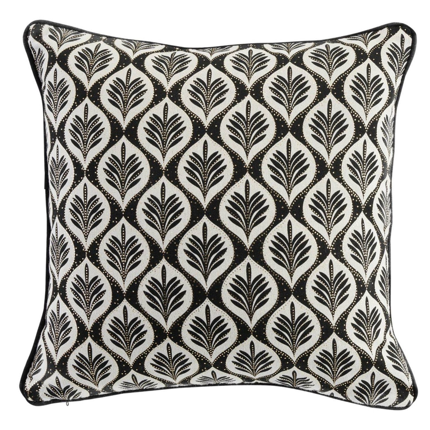 Macosa Home Dekokissen inkl. Füllung modern Sofakissen Dekokissen Zierkissen Deko Couchkissen, 40x40 cm schwarz weiß mit Reissverschluss. Reduzierter Preis € 18,90. Unverbindliche Preisempfehlung € 29,90