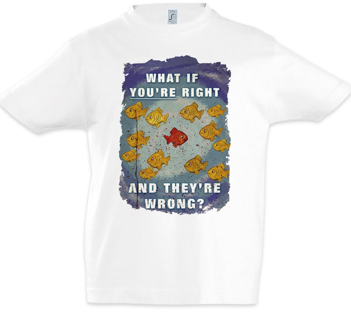 Urban Backwoods Print-Shirt What If You're Right And They're Wrong Kinder T-Shirt Poster Movie (1-tlg) Kult TV Thriller Series
