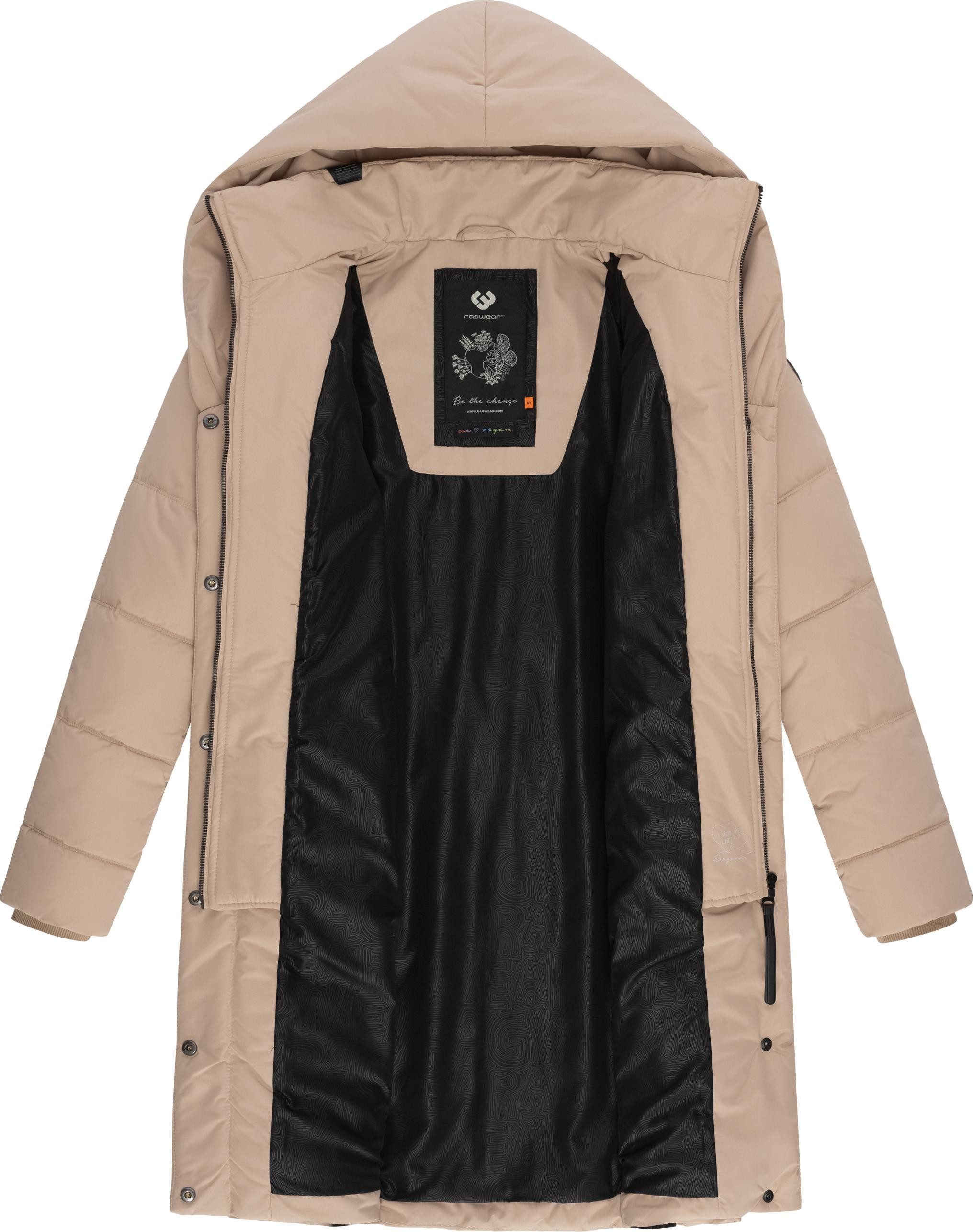Ragwear Steppmantel Natalka stylischer, gesteppter Winterparka mit gefütterter Kapuze