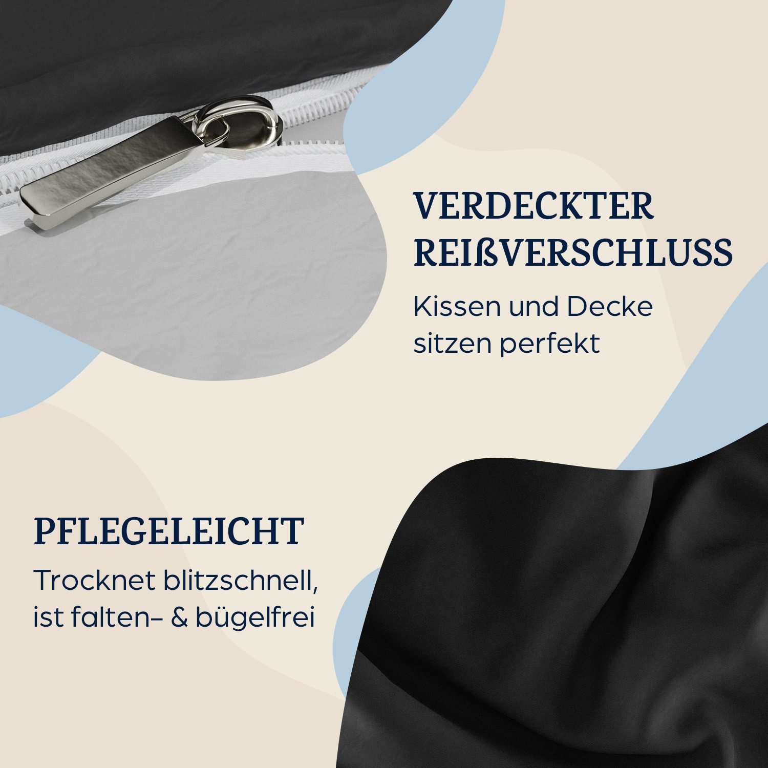 sleepwise Bettwäsche Soft Wonder-Edition Bettwäsche, Mikrofaser-Fleece, 2 teilig – Bild 5 von 5
