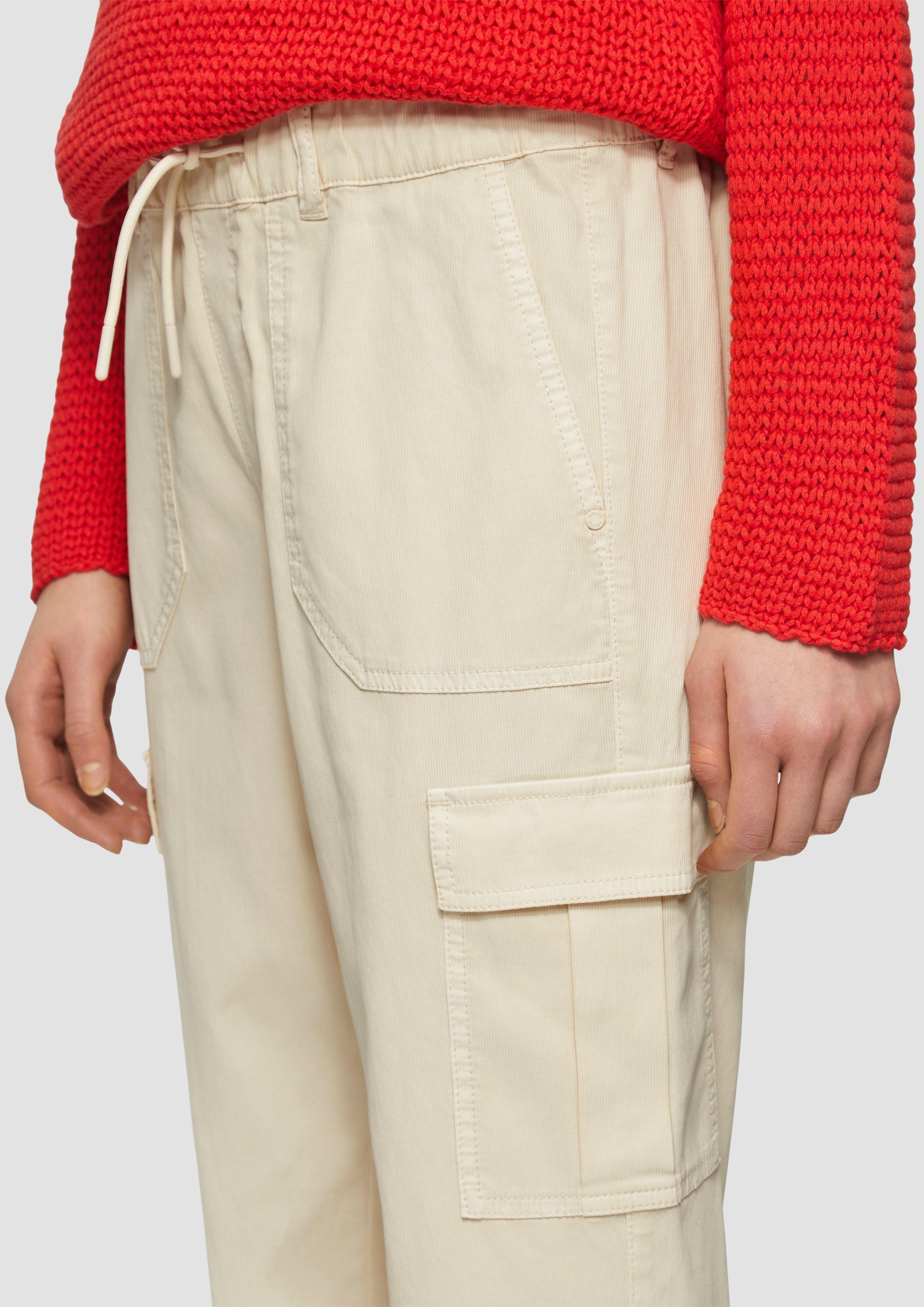 s.Oliver 7/8-Hose Strukturierte Jogpants mit Cargo-Taschen günstig online kaufen