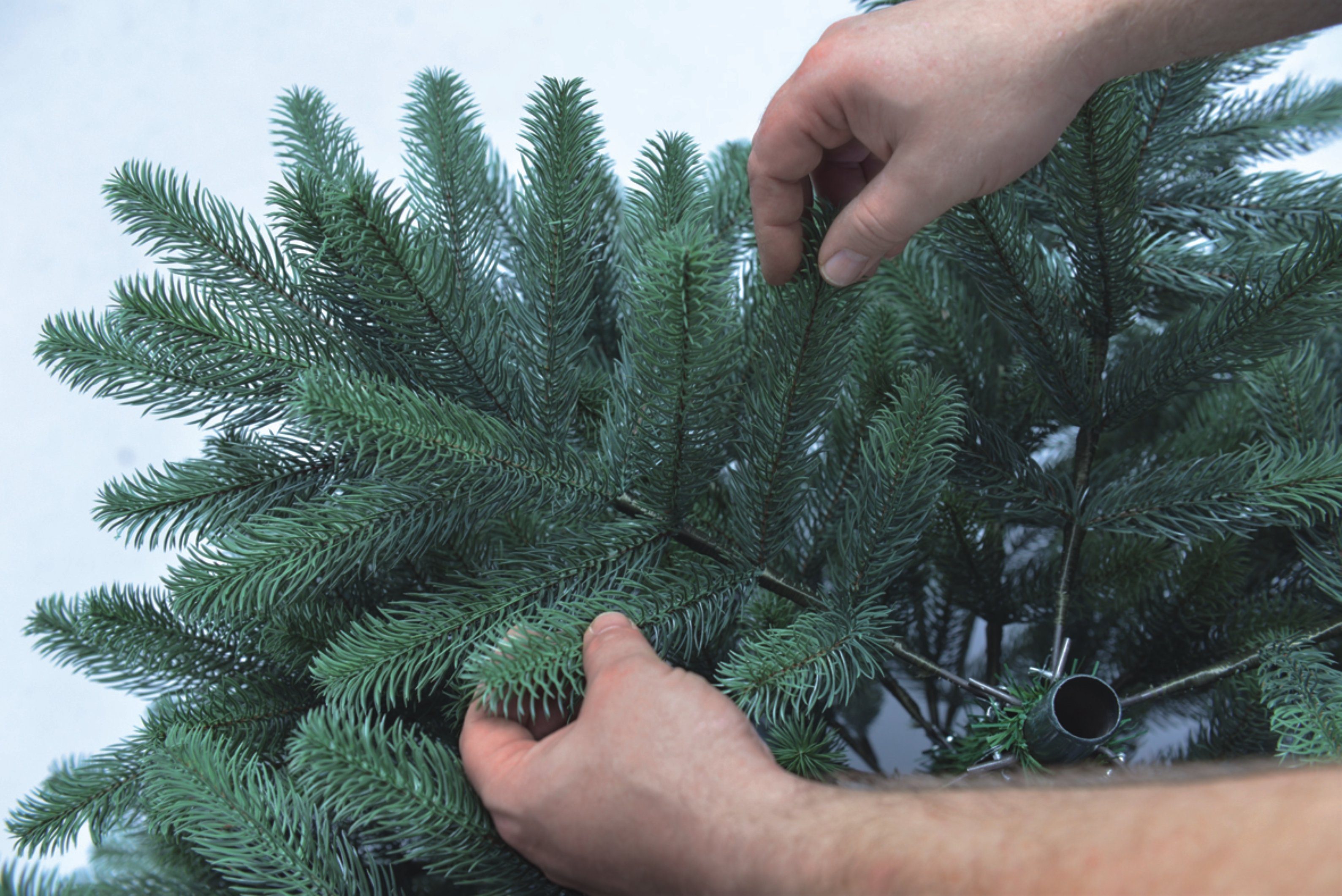 Xenotec Künstlicher Weihnachtsbaum Xenotec Premium Weihnachtsbaum–im Spritzgussverfahren hergestellt, Spritzguss, Nordmanntanne, natürlich eingefärbte Zweige – Bild 4 von 5